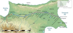 Η διαδρομή και οι στάσεις του Κυπριακού Σιδηρόδρομου, στην πλήρη του ανάπτυξη, με ένα συνολικό μήκος 122 χλμ. (από το Μουσείο Κυπριακού Σιδηρόδρομου). Ήταν επιλεγμένες με τέτοιο τρόπο, ώστε να εξυπηρετούν και ελληνοκυπριακές και τουρκοκυπριακές περιοχές. https://upload.wikimedia.org/wikipedia/commons/6/65/Map_of_Cyprus_Government_Railway.svg